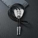 GelConnie Bolo Tie for Women Heart Cowboy Necktie Flower Gothic Mens Bolo Ties Bolero Necklace Red Western Ties for Men