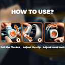 Air Jungles Eleu Pomelo Scent Car Air Freshener Clip, 6 Vent Clips, 4 ml Each, Long Lasting Air Freshener, Up to 180 Days Car Refresher Odor Eliminator