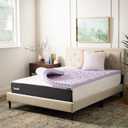 Lucid 3 Inch Lavender Memory Foam Topper, 5 Zones, Plush, Queen Size