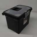 STERILITE Portable File Box, Black (ST1871-9004)