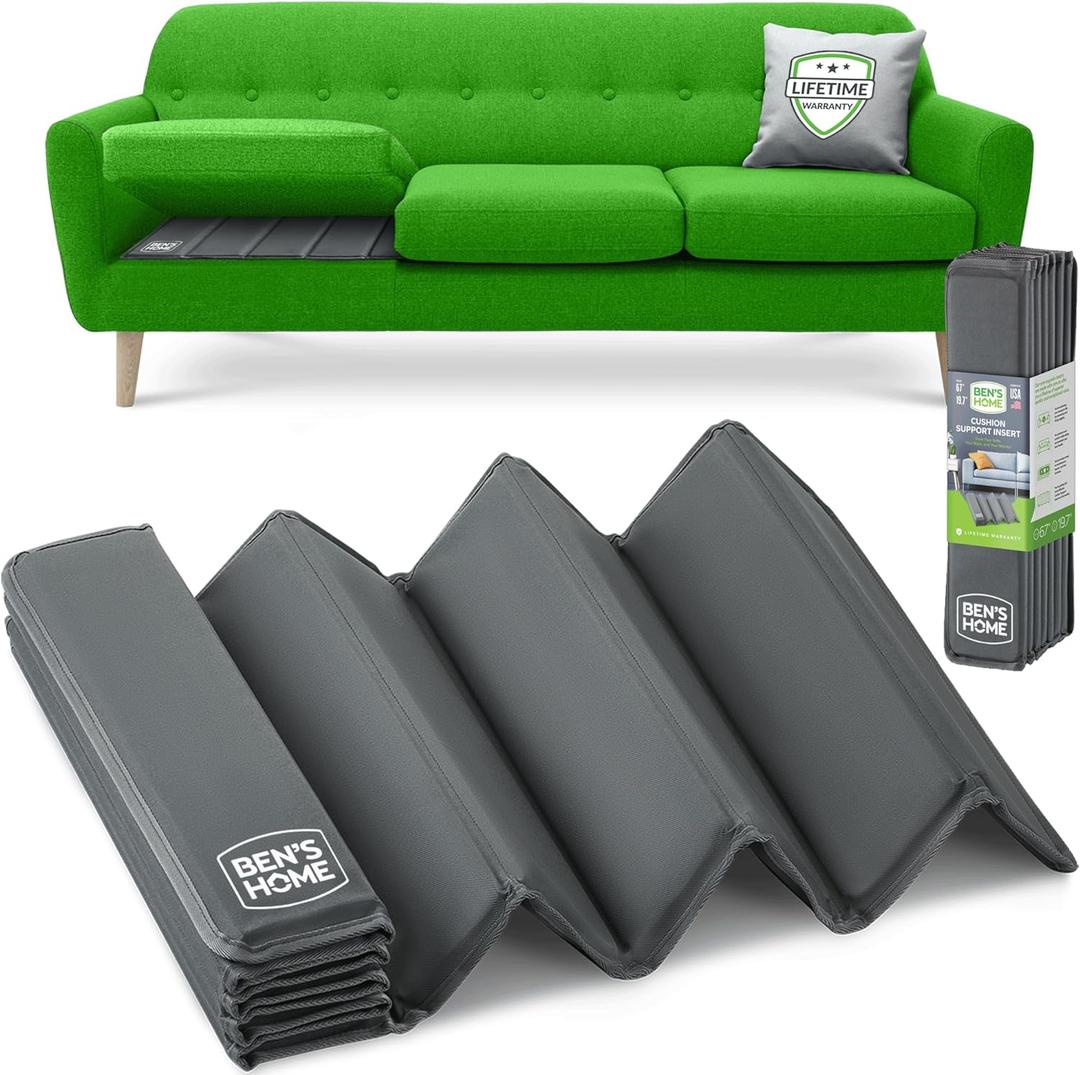 BEN'SHOME Heavy Duty Couch Cushion Support Board  Instantly Repair Sagging Sofa Seat | 19.7" x 58"-67" | .5" Furniture Grade Wood Under Cushions Insert, Anti-Slip, Extend Sofas & Couches Life