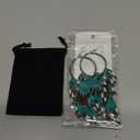 Crunchy Fashion Bollywood Style Party Wear Bohemian Orange Beaded Tassel Earrings for Women