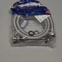 KEOKLE Washing Machine Hoses,6ft 2pack ¾" Stainless Steel Braided Washer Hoses 90 Degree Eblow Burst Proof Water Supply Lines Universal Fit to Hot and Cold Connection