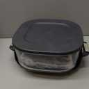 Ninja Crispi 4-in-1 Portable Glass Air Fryer Cooking System, 1500W, 4QT & 6-Cup TempWare Glass Containers with Storage Lids, Microwave, Freezer & Dishwasher Safe, Cyberspace Gray, FN101GY (Navy)