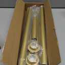 Mcrbeay Shower Curtain Rod, 1" Diameter Heavy Duty Tension Shower Rod, Non Slip Adjustable 28-102 inch No Drilling Shower Curtain Rods Spring Tension For Bathroom, Shower Stall, No Rust, Chrome Gold