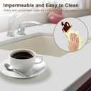 2 x OcePor Non-Adhesive Drawer and Shelf Liner 12IN x 30FT, Non Slip Cabinet and Cupboard Liner, Kitchen Cabinet Liners for Shelves,Waterproof Drawer Shelf Liners for Cabinets/Bathroom Cupboard, White