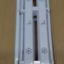 16" Tall Christmas Tree Fence, 12 Pcs White Plastic Decoratio Gate for Xmas Tree Proofing Pet Cat And Toddler Baby, Ideal for Home Indoor, Wedding, Garden, Thick Round Reja para Arbol de Navidad