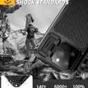 Lanhiem for iPhone 15 Pro Max Metal Case with Kickstand, Compatible with MagSafe, Built in Glass Screen Protector, Heavy Duty Rugged Full Body Tough Phone Cases (Black)
