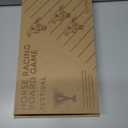 Horse Race Board Game, Magnetic Horse Racing Game with 100 Chips, 12 Magnet Wooden Horses, 2 D12 & 2 Cards, Thickened Solid Wood Horse Game Set Luxury Board Games for Family Nights Party Gifts