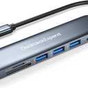USB C Hub, Dockteck Expand 7 in 1 USB-C Multiport Adapter with 4K HDMI, 100W Power Delivery, 3 USB 3.0 Ports, SD/TF Card Reader, for MacBook Pro/Air, iMac, iPad Pro, Surface Pro 7/8, XPS, HP and More