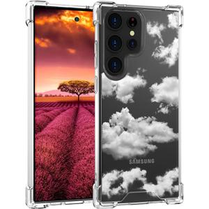 Compatible with Samsung Galaxy S23 Ultra Case Cute Clear for Women Girls, Designer Transparent Phone Cover Design