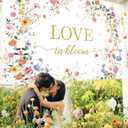 MEHOFOND Love in Bloom Bridal Shower Decorations Backdrop, Wildflower Wedding Shower Background, Spring Floral Engagement Wedding Bachelorette Party Decor Supplies Photo Booth Props 8x6ft
