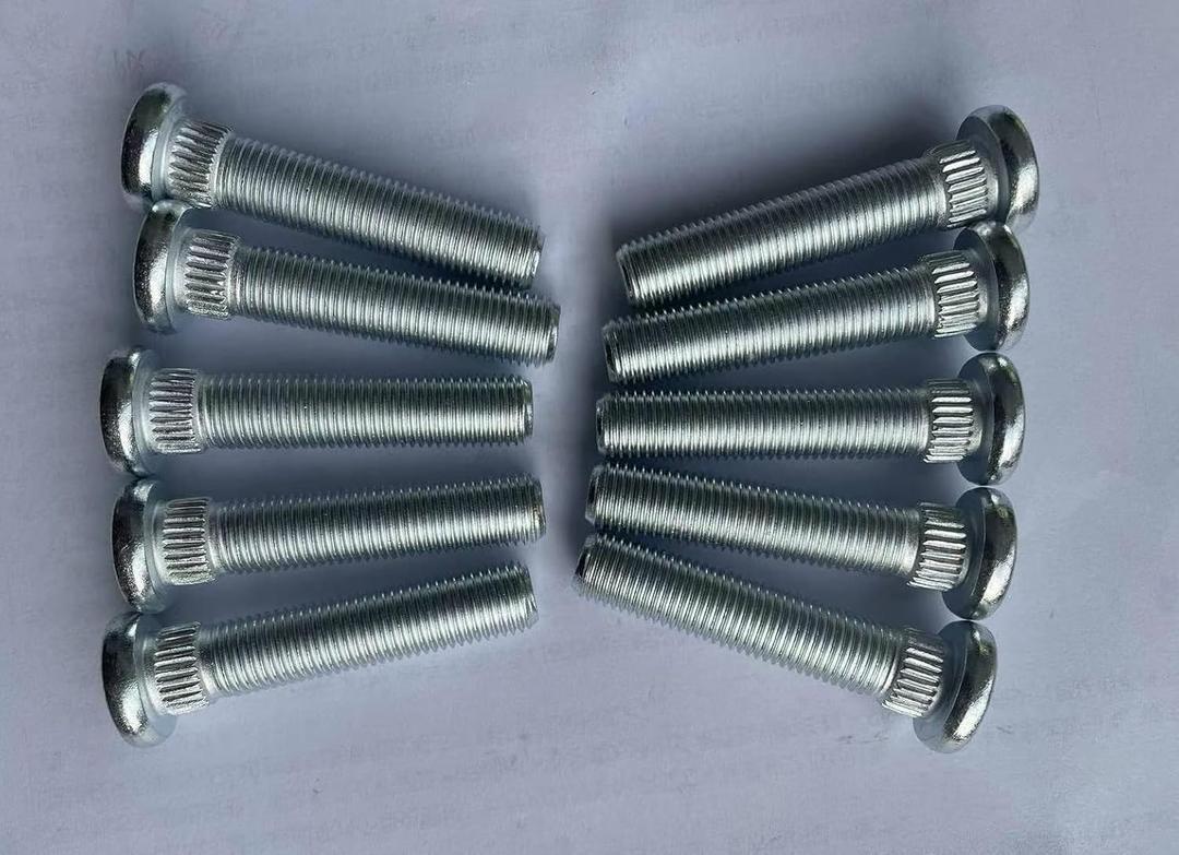 10PCS 5/8" Longer Than Stock Wheel Stud Lug Bolts 7/16-20 Thread OEM Quality Extended Extra Length Replacement for Chevrolet, Dodge, Pontiac, Oldsmobile, Buick car