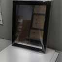 Ruomeng Rectangular Wall Mirror 16" x 20" for Bathroom, Bedroom, Entryway, Living Room, Black (20"L x 16"W)