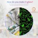 Personalized Dinosaur Glow in The Dark Blanket, 40"x50", Soft Fleece Throw for Boys and Toddlers