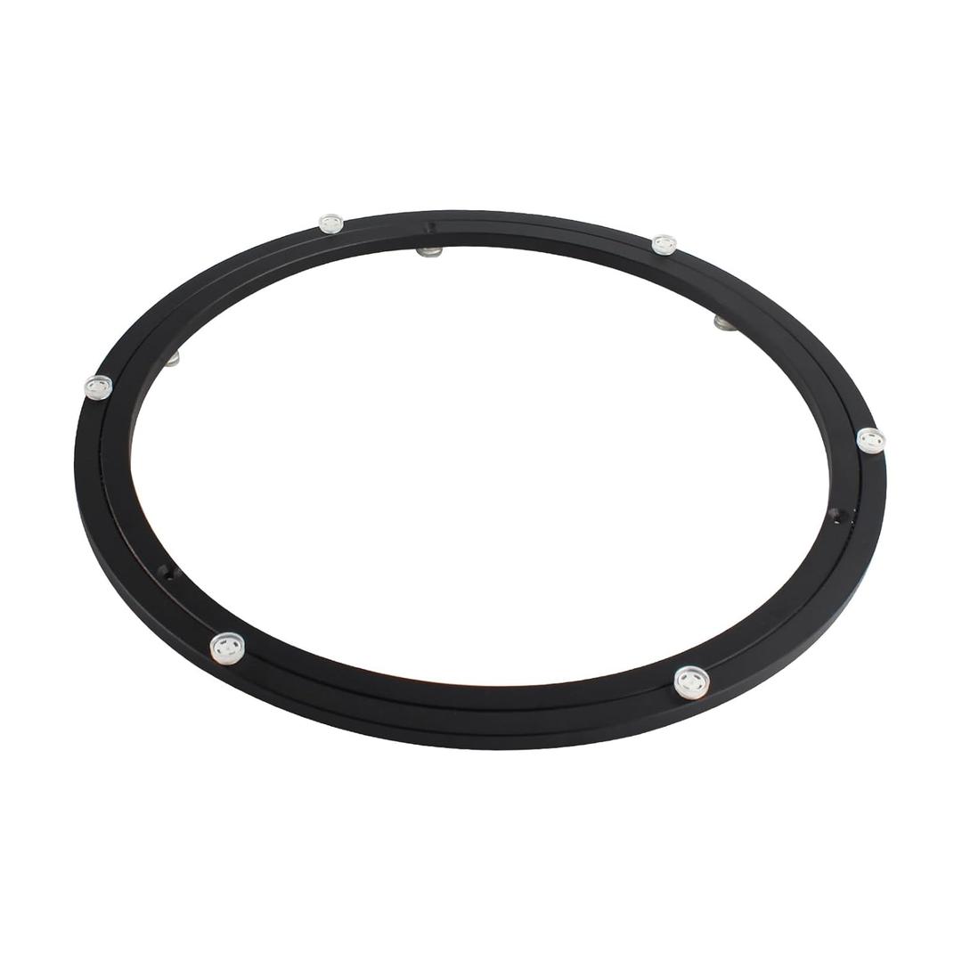 TamBee 16 Inch Lazy Susan Hardware Heavy Duty Metal Rotating Hardware Large Turntable Bearing Ring Lazy Susan Bearing Lazy Susan Parts Lazy Susan Mechanism Lazy Susan Kit Lazy Susan Base Only Black