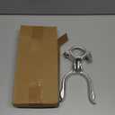 Chain Link Fence Gate Fork Latch - Commercial Heavy Duty - Malleable - Galvanized Gate Latch with Hole for Padlock (1-7/8" x 2-7/8")