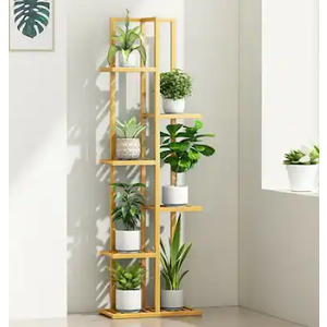 Plant Stands Indoor With Grow Light For Indoor Plants Multiple - 62" Tall Indoor Shelf With Anti-Tipping Device, Black Metal Flower Holder Rack