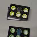 Yogi Fidget Toy – Silent Sensory Spinner for Adults & Kids – Stress Relief Fidgets for ADHD, Anxiety – Fidget Toys for Adults – Includes 5 FingerFit Rings – Work, School & Travel – 2Pack