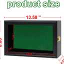 1 Handgun Pistol Revolver Gun Display Case Wall Mount Lockable Black Felt Wood Cabinet w/ 98% UV Protection Acrylic Clear Door Gun Shadow Box Stand Rack Holder