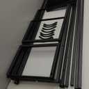 DUMOS 9 Drawer Dresser for Bedroom, Fabric Storage Organizer with Sturdy Metal Frame, Wooden Top Chest of Drawers for Closet Entryway Guest Room,Matte Black