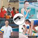 Stainless Steel Whistle Bulk with Lanyard, Loud, Clear Sound Metal Referee Whistle Bulk Sports Whistles