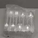 BUCLA 200PCS Silver Plastic Forks and Spoons - Plastic Silverware Baroque - Disposable Silverware Heavy Duty - 100PCS Silver Forks and 100PCS Spoons for Weddings, Christmas and Party