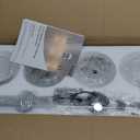 Espird 4 Lights Bathroom Vanity Light Fixtures Chrome, Bathroom Lights Over Mirror, Industrial and Farmhouse 4 Lights Wall Sconce, Polished Chrome Globe Vanity Lighting Fixtures