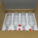 Nicunom 4 Pack Flip Top Glass Bottle, 40 Oz. / 1.2 Liter Clear Glass Pitcher Airtight Seal Swing Top Brewing Bottle for Beverages, Oils, Kombucha, Beer, Kiefer, Water, Soda