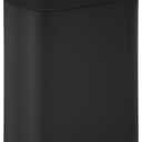 BestOffice Black Plastic Touch Free High-Capacity Garbage Can with Lid, 49L/13G, Rectangular, Quiet Close, Kitchen, Bedroom, Bathroom, Office