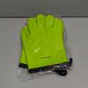 KITCHEN PERFECTION XL Silicone Smoker Oven Gloves-Extreme Heat Resistant BBQ Gloves-Handle Hot Food Right on Your Grill Fryer&Pit|Waterproof Grilling Cooking Baking Mitts, Green