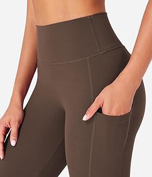 UNWAVER Womens High Waist Yoga Pants with Pockets, Tummy Control Workout Running Yoga Leggings for Women Size S