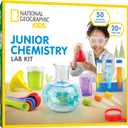 National Geographic Junior Chemistry Set - Complete Early Learning Lab Kit with 50 Science Experiments for Kids and 20+ Lab Tools, Chemistry Set, Science Experiments for Kids 4-6
