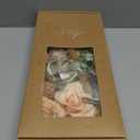 Ling's moment Fake Flowers Box, Faux Artificial Greenery Stems Foam Roses Dahlia Gardenia Tulip Silk Carnation Fabric Flower for Centerpieces Bouquet Wedding Vase, Apricot & Peach, Deluxe Combo