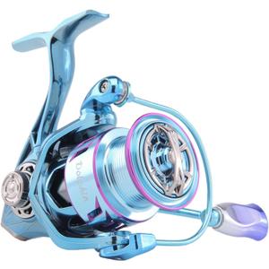 HAUT TON Dolphin Advance Edition Spinning Reel,5.2:1Gear Ratio,22LBS,5+1BB,Backlash Free Bearing,Sealed Drag System,Saltwater,Freshwater Fishing Reels (HT-DN)