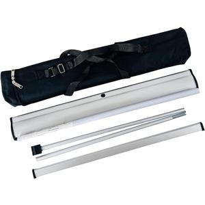Custom Retractable Banner Stand 33x81inch, Premium Aluminum Frame and Portable Packaging, Easy to Assemble for Business Events, Presentation, and Wedding - Durable Stand Frame Only