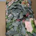 DearHouse 2Pack Artificial Peony Flower Garland - 6ft/Strand Silk Peony Flower Greenery Garland with Fake Willow Leaves for Wedding Ceremony Backdrop Party Table Centerpieces Decor (Pink)