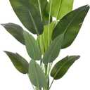 Artificial Bird of Paradise Plant 6Ft Tall Fake Tropical Palm Tree Large Fake Plants with 13 Silk Banana Leaves Faux Plant Indoor Decor Trees with White Pot for Home Bedroom Living Room Office