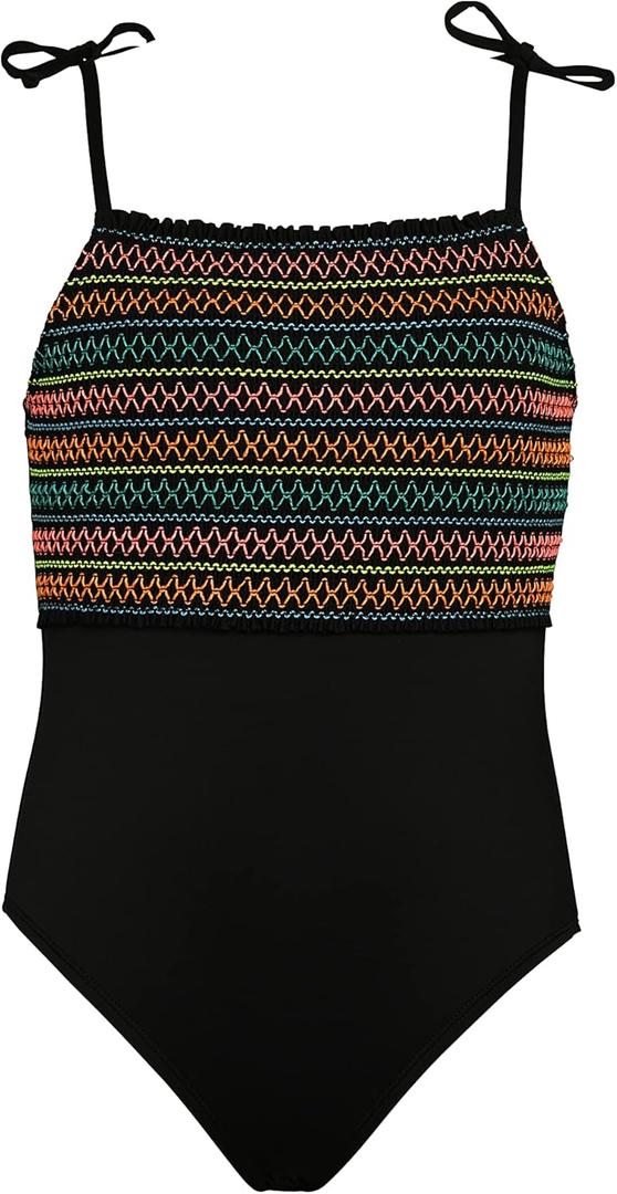 Hobie Girls One Piece Swimsuit (Black)