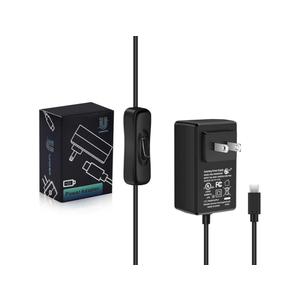 5V 4A USB-C Power Supply for Raspberry Pi 4, 20W Charger with ON/Off Switch, 5ft Cable, UL Listed - Compatible with Pi 4 Model B (8GB/4GB/2GB/1GB) & Orange Pi 5/5B