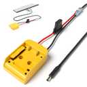 Starlink MINI DC Power Cable Compatible with De.Walt Battery, Battery Adapter Direct to Starlink Mini DC Power Cable, with Fuses & Wire Terminals, Small and Portable Starlink Mini Kit