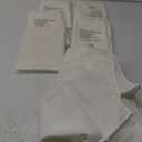 6 Pack Rectangle Table Cloth, 60 x 102 inch White 100% Polyester Thickened Fabric for Banquet Wedding Party Rectangular Tablecloths, Stain Resistant and Washable