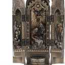 Veronese Design 7 7/8 Inch Tall Madonna and Baby Jesus Triptych Religious Decor Gift Cold Cast Bronzed Resin Faith Collecitbles Nativity Design