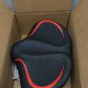 New Noseless Bike Seat for Men Women Comfort, Extra Wide Soft Padded Bicycle Seat, Large Comfortable Bike Saddle for Peloton, Stationary Exercise Bike, Ebike, Scooter, Beach Cruiser, City Bike (Red)