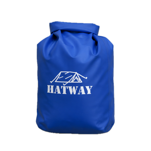 HATWAY Blue Waterproof Dry Bags Set, Roll Top PVC Storage Bags with Straps for Camping, Kayaking, Boating and Outdoor Gear