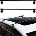 OCPTY Universal 54" Window Frame Roof Rack Crossbars for Cargo Carrier Bag Luggage Kayak Canoe Bike Snowboard Skiboard (Black)