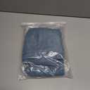 MIULEE Dusty Blue Linen Textured Sheer Curtains for Kitchen/Bedroom/Living Room Semi Transparent Voile Drapes Farmhouse Short Window 2 Panels with Rod Pocket Light Blue W 54 x L 45 inches Long