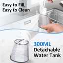 Water Dental Flosser for Teeth 300ML Cordless Oral Irrigator with 6 Replaceable Jet Tips, 3 Modes, Portable Rechargeable Electric Flosser for Braces & Sensitive Gums, IPX7 Waterproof for Home&Travel