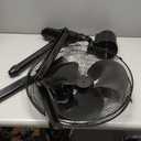 HOLMES 16" Digital Stand Fan, 80 Oscillation, 3 Speeds, 3 Modes, 7.5 Hour Timer, Adjustable Height, 30 Adjustable Head Tilt, Ideal for Home, Bedroom or Office, Remote Control, Black