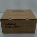 Dog Crate,30x21x21 Inch Large Dog Crate for Large or Medium Dogs, Portable and Foldable Design of Dog Cage, Perfect for Travel or Home Use, Dog Kennel with 3-Door and Durable Mesh Windows, Light Grey